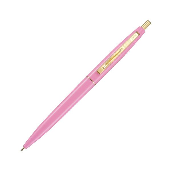 (まとめ) BIC油性ボールペン クリックゴールド 0.5mm 黒 (軸色 ベビーピンク) CFCGBPK05BLKJ 1セット(12本) 【×3セット】