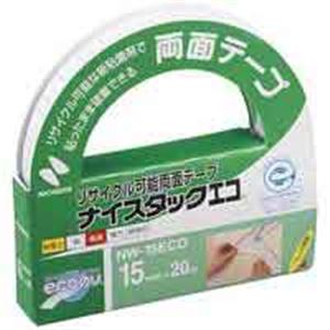 （まとめ）ニチバン ナイスタックエコ NW-15ECO 15mm×20m【×10セット】