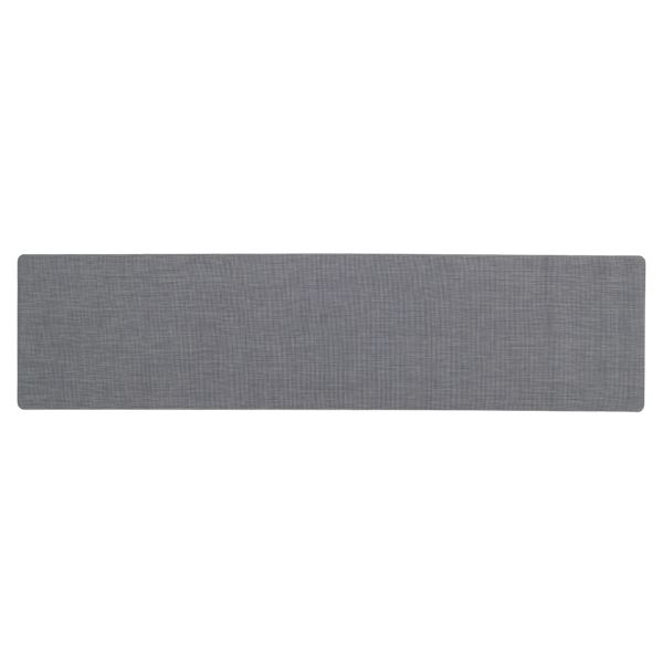 【3個セット】 アール 拭ける テキスタイル風キッチンマット 約45×180cm グレー TK-004|ELMONO(家具 ラグ カーペット)