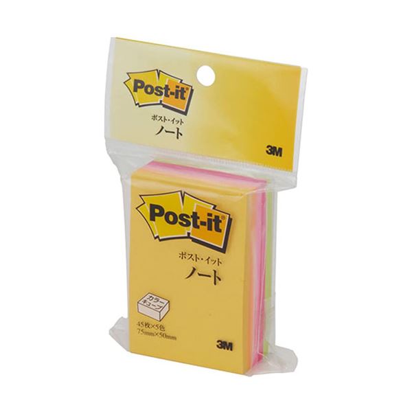 【10個セット】 3M Post-it ポストイット カラーキューブ レギュラー ハーフ 3M-CN-23X10｜ELMONO（家具 ラグ カーペット）