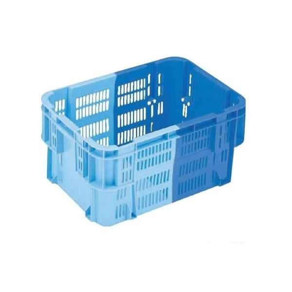 【5個セット】 業務用コンテナボックス/食品用コンテナー 【NF-M39】 ダークブルー/ブルー 材質:PP【代引不可】|ELMONO(家具 ラグ カーペット)