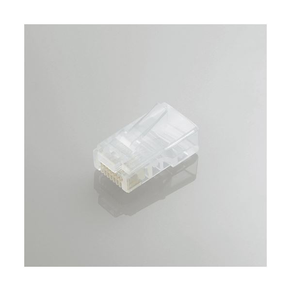 (まとめ)エレコム ツメの折れないLANコネクタ(Cat5e) LD-RJ45T10/T【×5セット】|ELMONO(家具 ラグ カーペット)