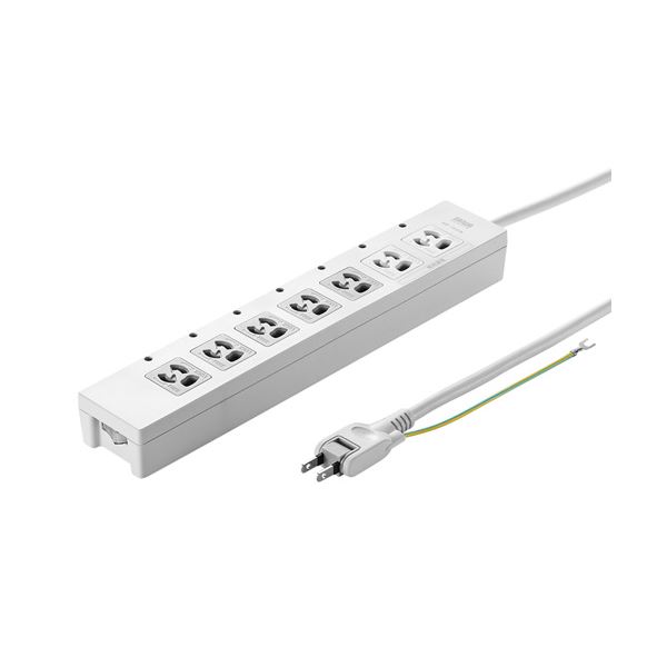(まとめ)サンワサプライ 電源タップ TAP-F37-5CLK【×2セット】|ELMONO(家具 ラグ カーペット)