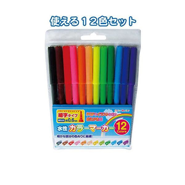 楽天市場】カラーマスター 36色セット 水性顔料インクマーカー ツイン