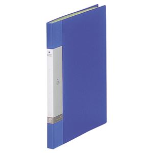 (まとめ) リヒトラブ リクエスト クリヤーブック(クリアブック) A4タテ 20ポケット 背幅16mm 青 G3201-8 1冊 【×20セット】