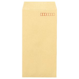 (まとめ) ピース 再生クラフト封筒(厚口タイプ) 長3 100g/m2 〒枠あり 540 1パック(70枚) 【×10セット】