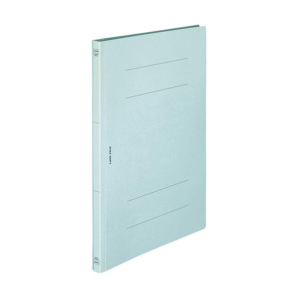 (まとめ) ライオン事務器 フラットファイル(環境)樹脂押え具 B4タテ 150枚収容 背幅18mm 水 A-508KB4S 1セット(10冊) 【×10セット】