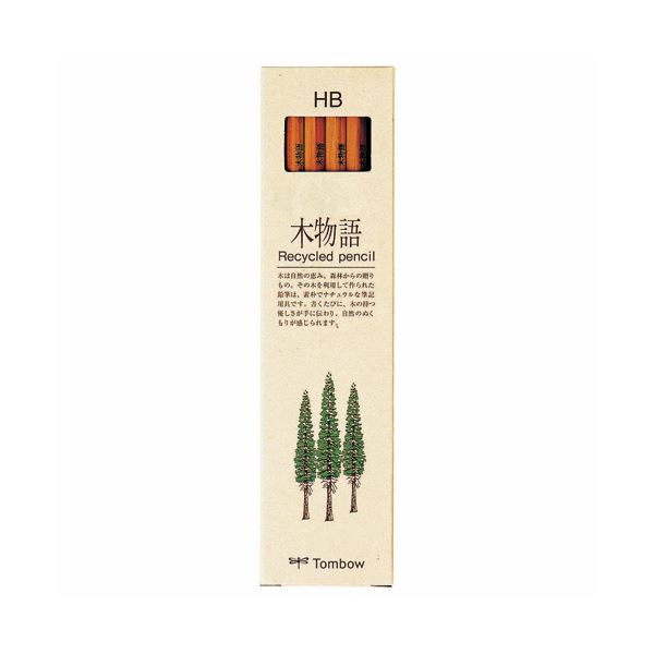 (まとめ) トンボ鉛筆 エコ鉛筆木物語 HBLA-KEAHB 1ダース（12本） 【×30セット】