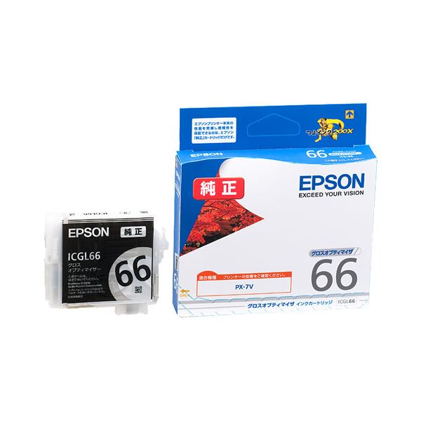 (まとめ) エプソン EPSON インクカートリッジ グロスオプティマイザ ICGL66 1個 【×10セット】|ELMONO(家具 ラグ カーペット)