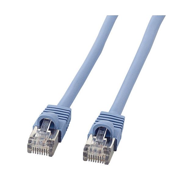 (まとめ）サンワサプライSTPエンハンスドカテゴリ5 単線ケーブル ライトブルー 30m KB-STP-30LBN 1本【×3セット】