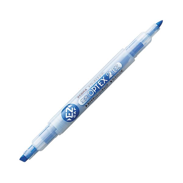 （まとめ） ゼブラ 蛍光オプテックス 太細両用 2-EZ ダークブルー 【×50セット】 4,879円