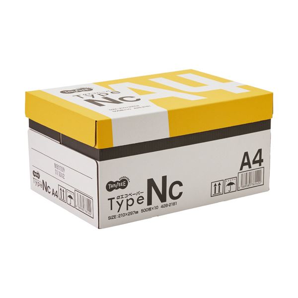 （まとめ）TANOSEE αエコペーパータイプNC A4 1箱（5000枚：500枚×10冊） 【×3セット】