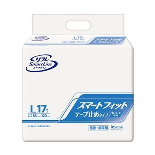 (まとめ)リブドゥコーポレーション リフレスマートフィット テープ止めタイプ L 1パック(17枚)【×5セット】