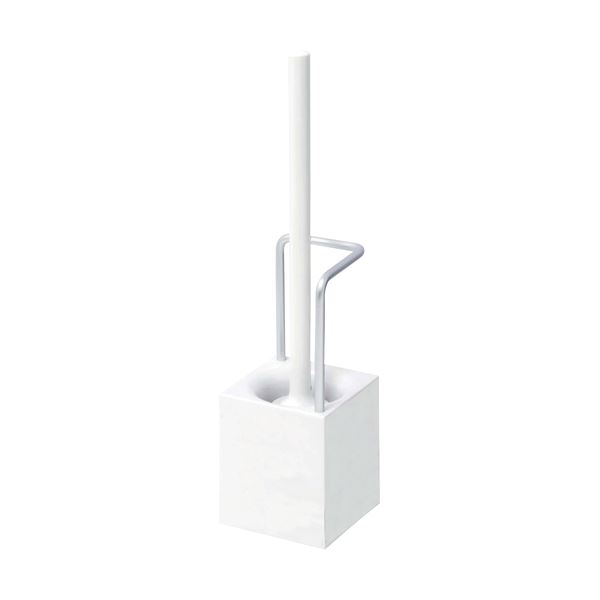 オーエ キューボトイレブラシケース付き ホワイト 1個 【×10セット】 8,509円