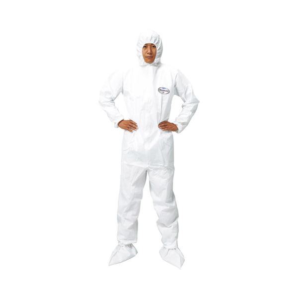 (まとめ）日本製紙クレシア クリーンガードA40ツナギ服L 9792080【×5セット】 6,114円