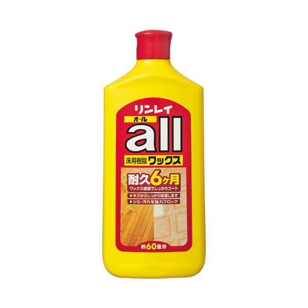(まとめ) リンレイ リンレイ 床用樹脂ワックス1L 573113【×10セット】