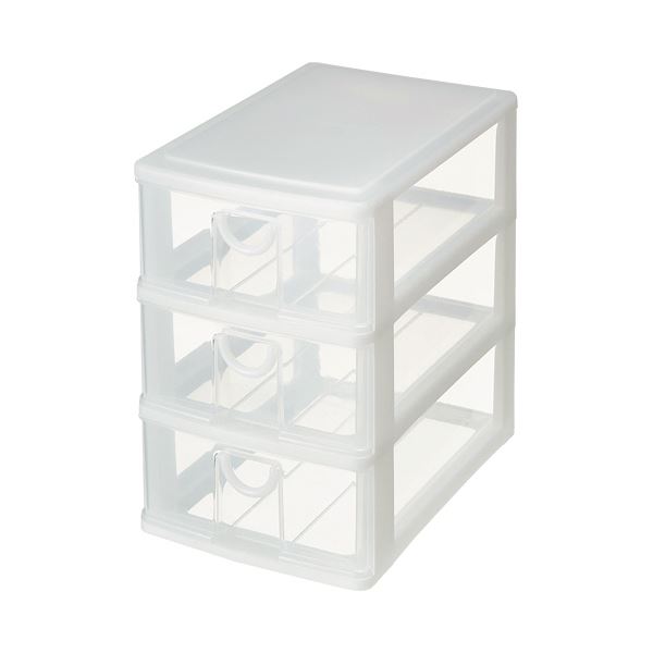 （まとめ）サンコープラスチック エルピス A5深型3段 ホワイト A-530 1台【&times;5セット】｜ELMONO（家具 ラグ カーペット）