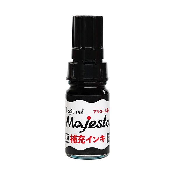 (まとめ) 寺西化学 マジックインキ マジェスター・抗菌マジェスター用補充インキ 10ml 黒 MHJA-10ML-T1 1本 【×50セット】