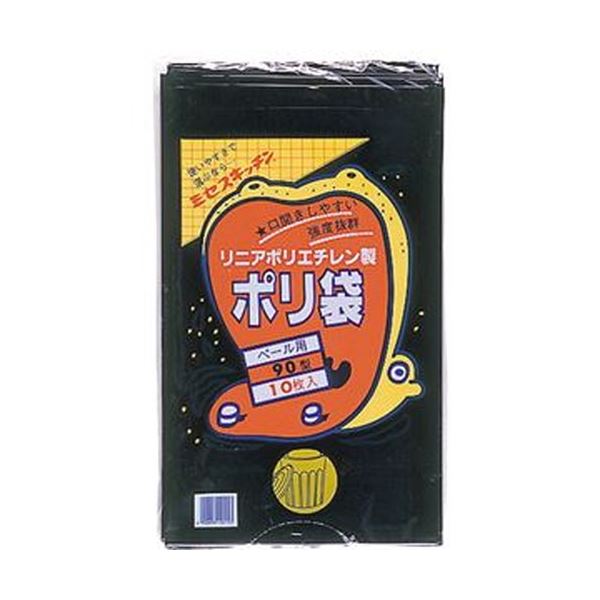 （まとめ）積水フィルム 積水 90型ポリ袋 黒#7-2 N-9708 1パック（10枚）【×20セット】 20,072円