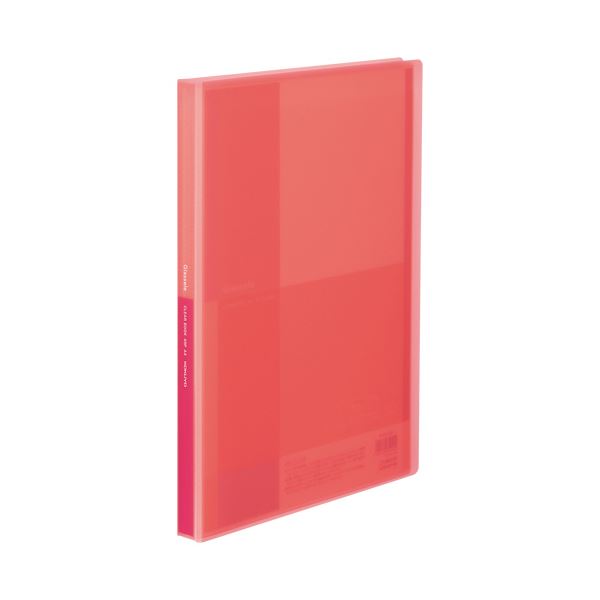 (まとめ)コクヨ クリヤーブック(Glassele) 固定式 A4タテ 40ポケット コーラルピンク ラ-GL40P 1冊 【×30セット】|ELMONO(家具 ラグ カーペット)