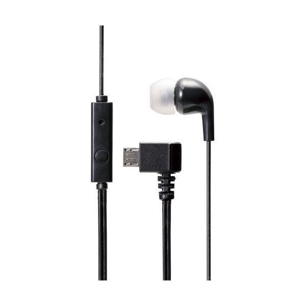 （まとめ）エレコム microUSBヘッドホン/モノラル/マイク有/ブラック EHP-MM100MBK【&times;5セット】｜ELMONO（家具 ラグ カーペット）