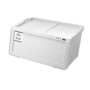 収納ボックス 収納ケース 幅60cm ワイド Mサイズ ホワイト 5個組 スタッキング キャスター対応 日本製 プロフィックス カバコ｜ELMONO（家具 ラグ カーペット） 14,050円