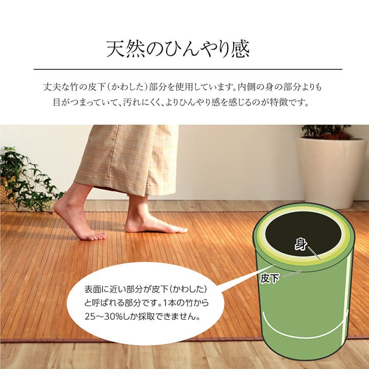 竹ラグカーペット竹バンブー1.5畳ラグ夏用抗菌防臭天然素材通気性涼しい夏おしゃれオールシーズン長方形無地アジアン和風拭ける140×200ひんやり冷感夏用ラグ格安下敷きシンプルリゾート薄手