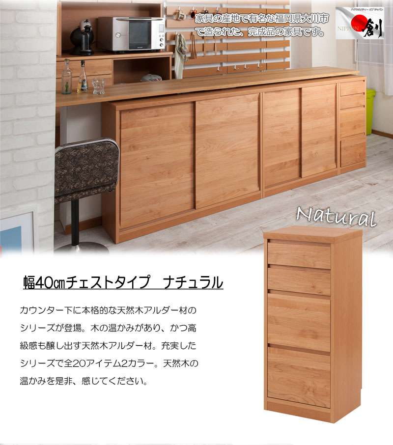 カウンター下収納 完成品 幅40 奥行30 食器棚 国産 ロータイプ おしゃれ キッチンボード 高級 日本製 木製 大容量 薄型 北欧 チェスト 木目 Butlerchimneys Com