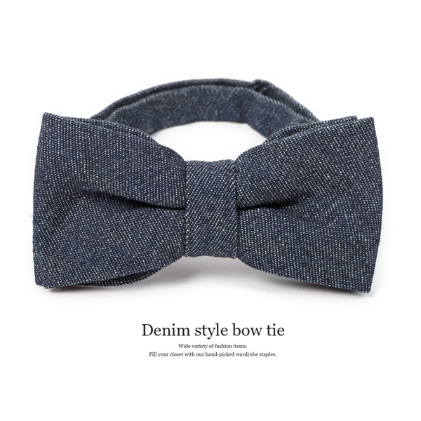 M H A Style Bow Tie Denim Color Adult Child Combined Use Men Gap