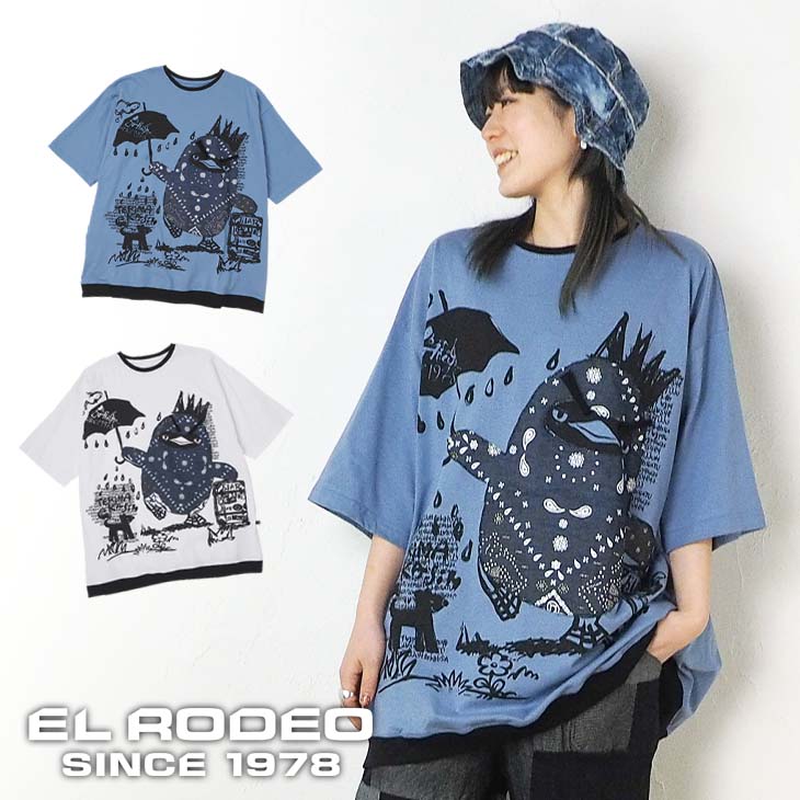 貨物輸送無料 コウテイペンギンアップリケＴシャツ デニムペイズリー ゆったり 気が大きい レディース 半袖 トップス ユニ一発やる メンズ 厚地の外套大きさ 好いたらしい 毛の荒物