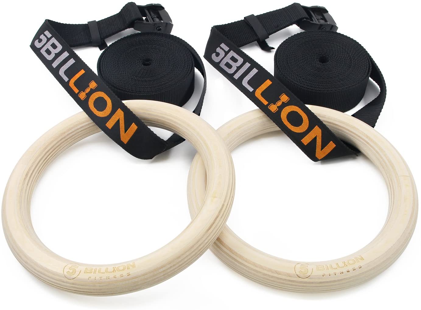5BILLION 木製体操吊り輪 - オリンピック体操リング 調節可能な長いバッ Amazon | 吊り輪,5BILLION 木製体操吊り輪 - オリンピック体操