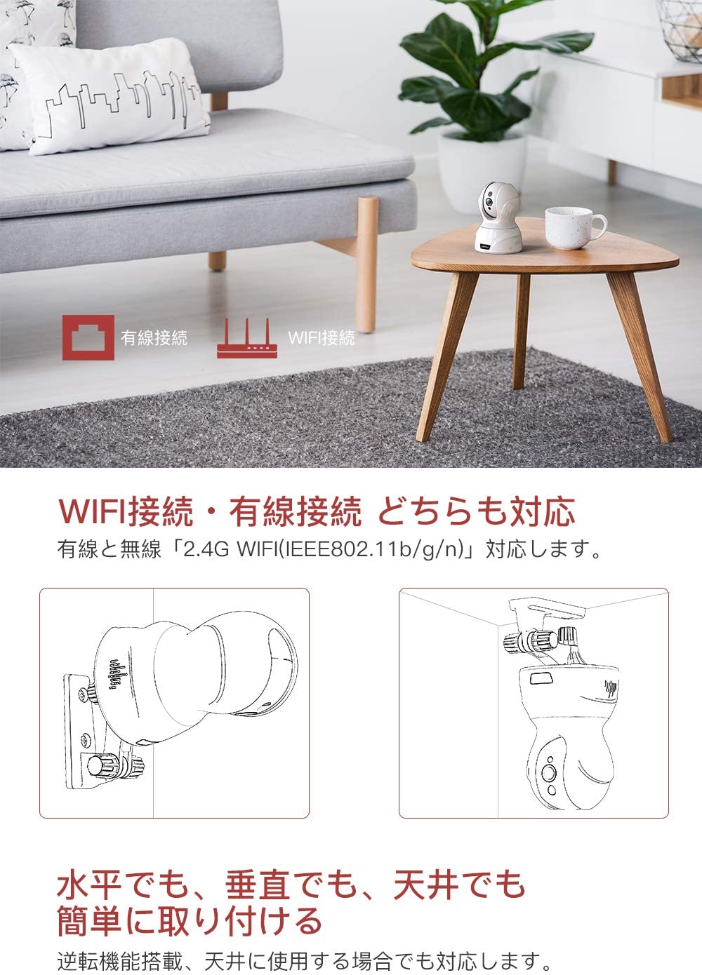 楽天市場 2021最新型400万画素 Cooau ネットワークカメラ カメラ 防犯 防犯カメラ ペット ペットカメラ Iphone アイフォン 4mp高画素 自動追跡 顔認識 音声検知 Ip監視防犯 Wifi 動体検知 警報通知 暗視撮影 遠隔操作 スマホ Ipad パソコン対応 日本語アプリ対応 白