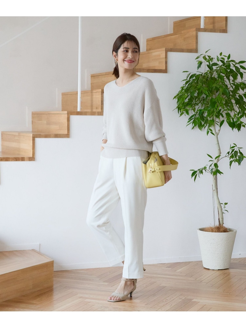 SALE／50%OFF】＜2024春ver＞サマ見えリラクシーテーパードパンツ