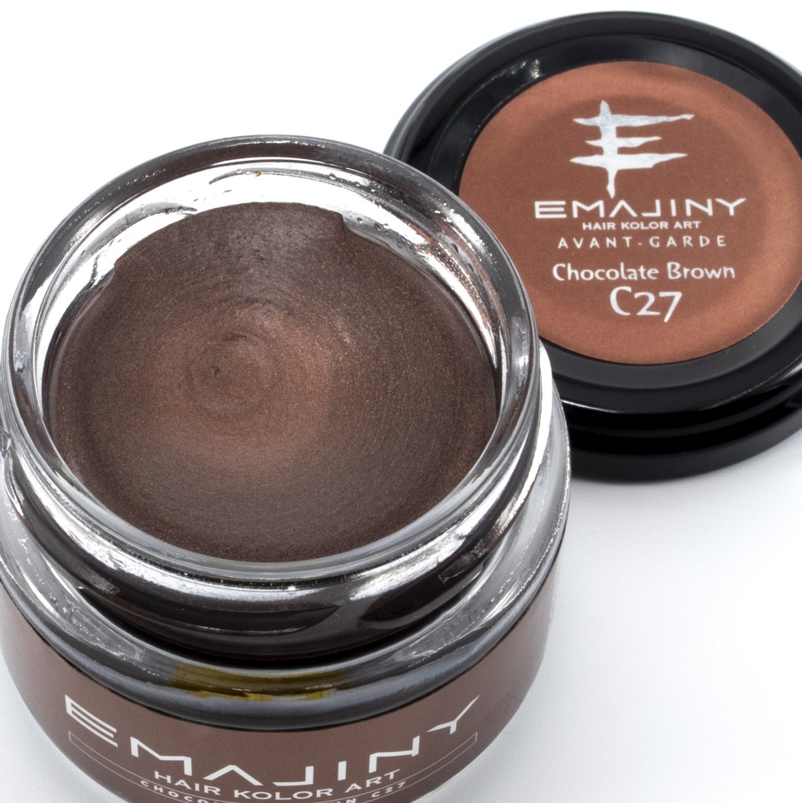 楽天市場 公式 Emajiny Chocolate Brown C27 エマジニーチョコレートブラウン ヘアカラーワックス 濃茶 36g 日本製 無香料 ヘアワックス ヘアーワックス ブラウン ヘアカラー 髪染め 1日だけ セルフ インナーカラー おしゃれ カラーリング ローライト ワン