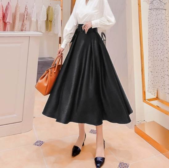 スカート ミモレ丈 ハイウエスト かわいい 大人可愛い きれいめ シンプル カジュアル 大人 上品 お洒落 かっこいい 大人女子 こなれ感 主役級 無地 春 夏 秋 20代 30代 レディース ビジネス OL デート 女子会 S M L XL 2XL 4色展開 美容師 メイクアップアーティスト 6,369円