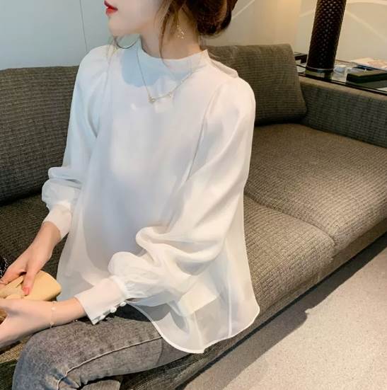 トップス ブラウス 袖あり 長袖 シフォン リボン かわいい 大人可愛い きれいめ シンプル カジュアル 大人 上品 おしゃれ 大人女子 こなれ感 主役級 無地 春 秋 20代 30代 レディース ビジネス OL デート 女子会 休日 ホワイト ピンク S M L XL 美容師|エマノンストア店