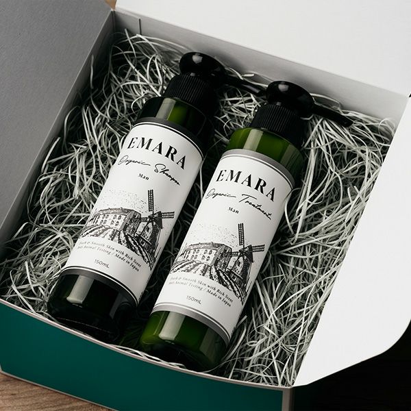 エマラ オーガニック シャンプー&トリートメント 400mlメンズ EMARA メンズシャンプー | EMARA