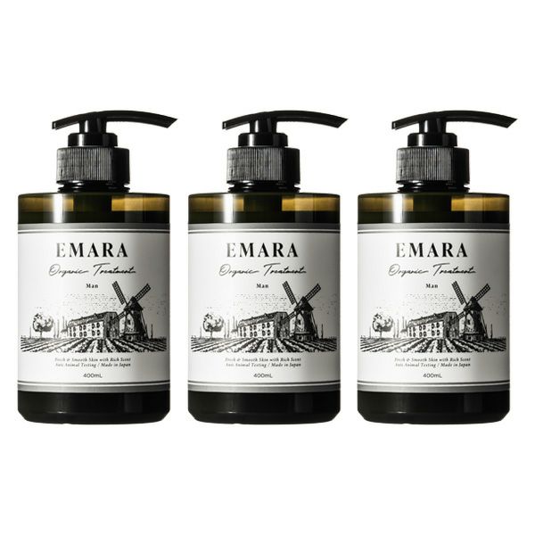 エマラ オーガニック シャンプー&トリートメント 400mlメンズ EMARA エマラ オーガニック シャンプー&トリートメント 400mlメンズ