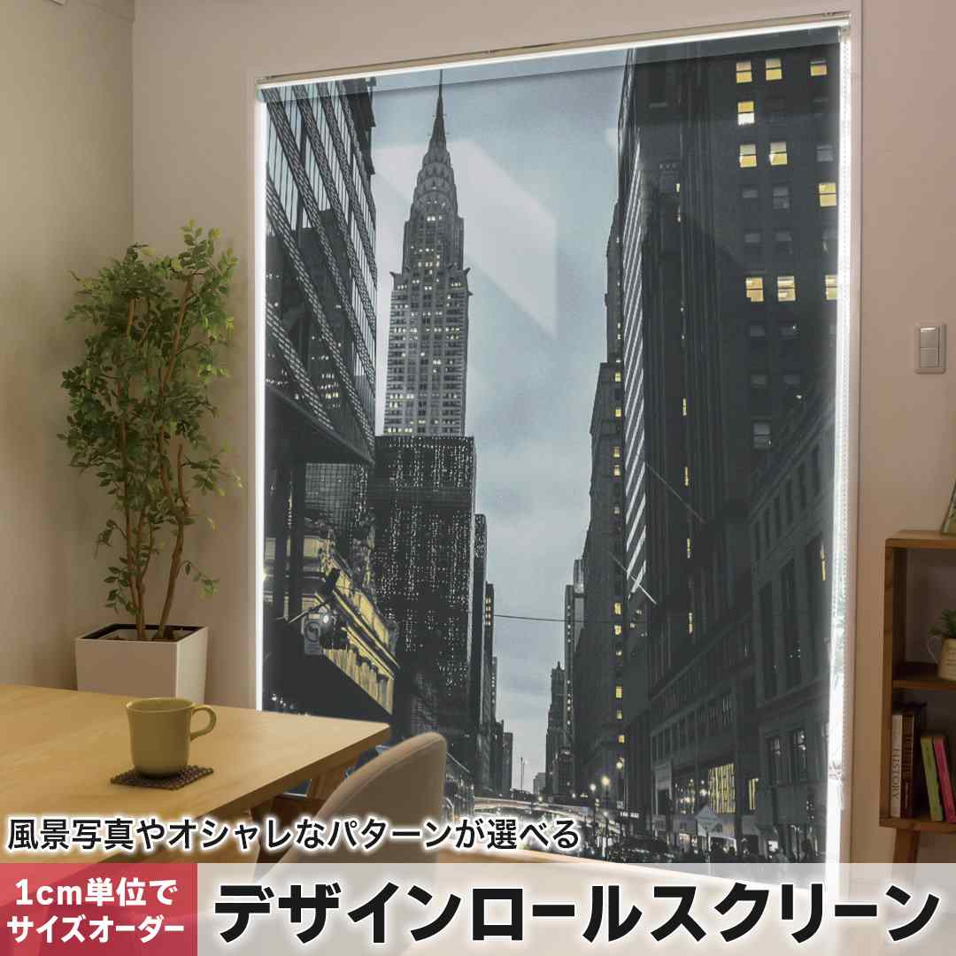 1糎ユニット大きさ購入注文 ロールスクリーン ロールカーテン 購入注文お手伝いさん タチカワ 日本製 中仕切り 覆い布 採光 非遮光 包みかくし UVとり捨てる 覆い布線路 チェーン店式 引っ張ること式 夜景 都会 作物 ニューヨーク州 018304