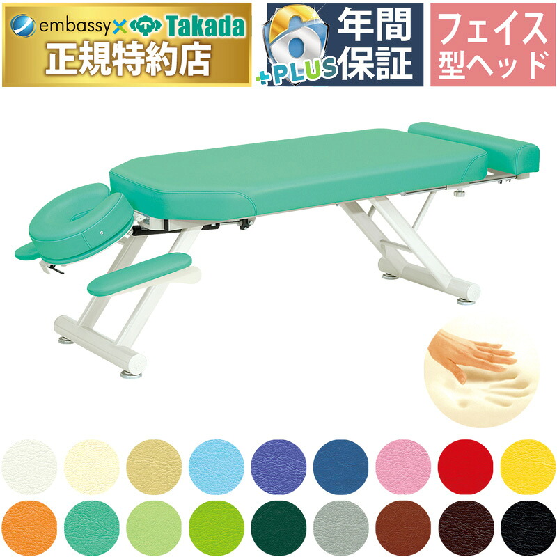 【ポイント6倍】高田ベッド 低反発GSスリム-5型 低反発クッション 整体ベッド カイロベッド カイロプラクティック うつ伏せ アプローチ 治療用 施術用 施術台 マッサージ台 手置き台付き 国産 TB-1114|エンバシー 高田ベッド正規特約店