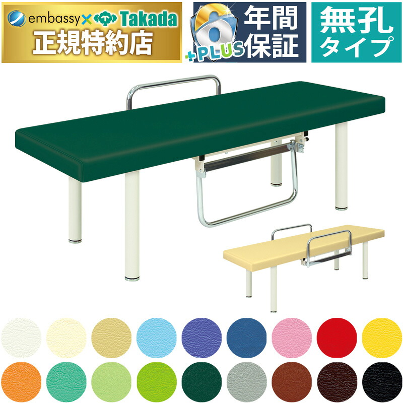 【ポイント6倍】高田ベッド 無孔スイング型ＤＸベッド マッサージベッド 整体ベッド 転落防止 ガードつき 診察台 施術台 施術ベッド 治療用ベッド 医療用ベッド 治療ベッド 診察ベッド 検査台 検診台 介護ベッド 国産 TB-568