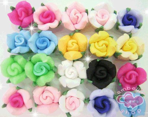 楽天市場】【月間優良ショップ受賞】クレイフラワーバラ1P 8mm