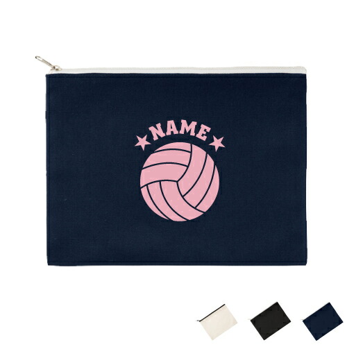 楽天市場】「男子バレー」名入れカジュアルポーチ 名入れポーチ ポーチ