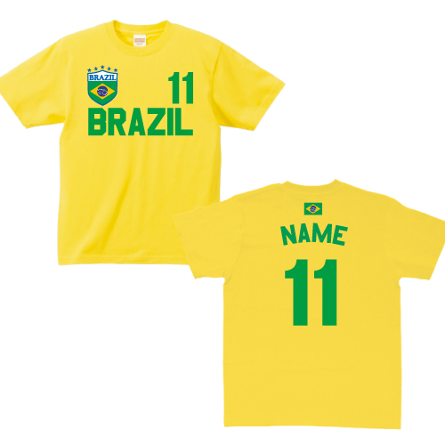 楽天市場 ブラジルサッカーユニフォームｔシャツ 背番号 名入れ ブラジル代表 セレソン カナリア軍団 王国 南米 レプリカ メンズ レディース キッズ Football 蹴球 フットボール Soccer 代表ユニ ホーム アウェイ 背ネーム マーキング Emblem楽天市場店