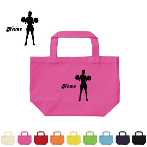 楽天市場】「チアガール1」名入れトートバッグSサイズ/部活 スポーツ