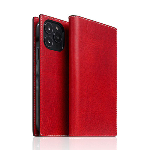SLG Design Badalassi Wax case for iPhone 13 Pro Max 手帳型ケース レッド SD22136i13PMRD|EMBL 店