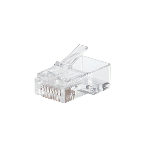 【5個セット】エレコム RJ45コネクタ/CAT6・CAT6A対応/単線・ヨリ線対応/100個入り LD-6RJ45T100X5｜EMBL　店
