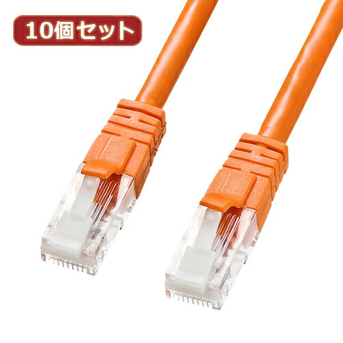 ★送料無料☆10個セット サンワサプライ つめ折れ防止カテゴリ6LANケーブル KB-T6TS-03D KB-T6TS-03DX10