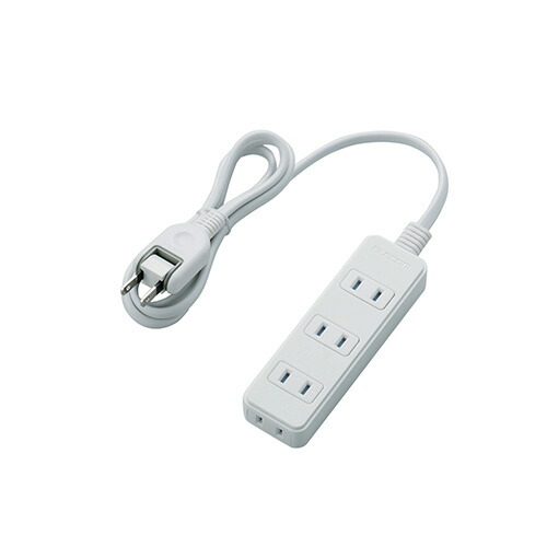 【5個仕掛ける】エレコム シャッター水道栓/4個口/1m/白いこと T-ST02N-2410WHX5