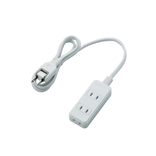 【5個仕掛ける】エレコム シャッター水道栓/3個口/1m/白いこと T-ST02N-2310WHX5
